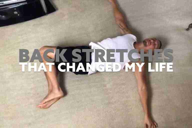 Marcelo Oleas back stretches