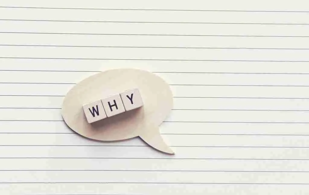 The word "why" in a speech bubble