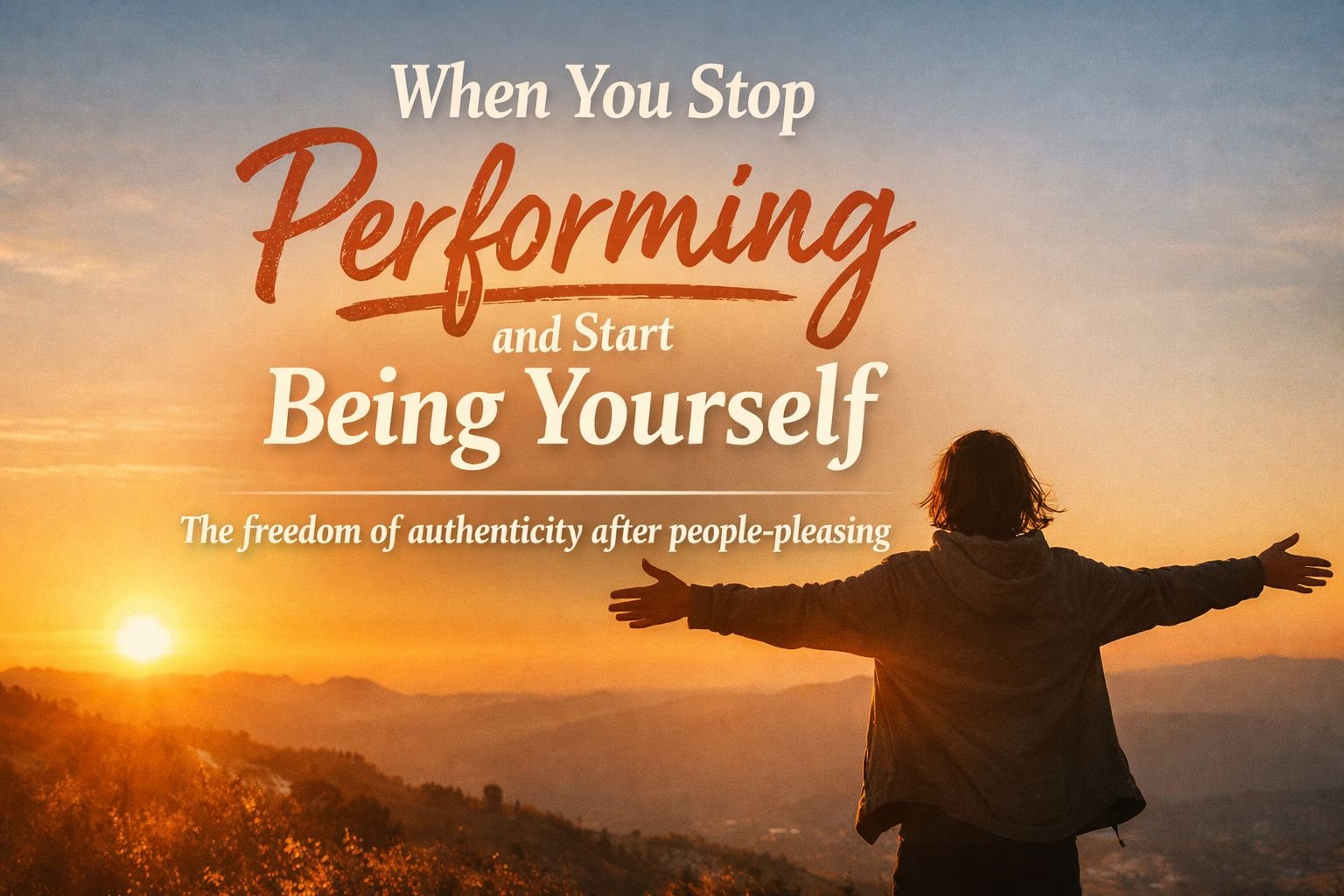 When You Stop Performing and Start Being Yourself